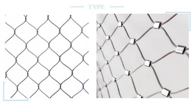 316 Bahan Kandang Hewan 7x19 Stainless Steel Wire Rope Zoo Mesh