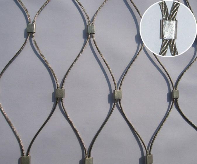 Fasad Cladding Atau Arsitektur Wire Mesh / Kabel Stainless Steel