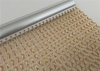 Gold Color Fly Screen Chain Curtain No Rust With 1.6mm / 2.0mm Wire Diameter